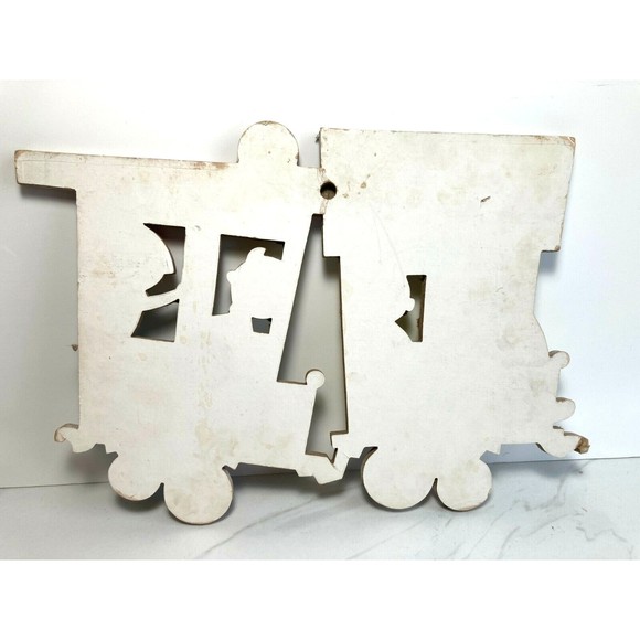 Dolly Toy Co. Nursery Train Wall Hanging Cardboard Heavy Thick set of 4 - Picture 7 of 12